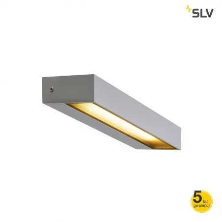 Kinkiety-zewnetrzne - kinkiet zewnętrzny led 7,7w 3000k srebrno szara pema led 1002071 slv 