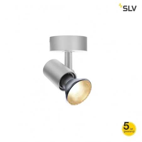 Oprawy-sufitowe - oprawa sufitowa srebrnoszara e27 75w spot 1002074 slv 