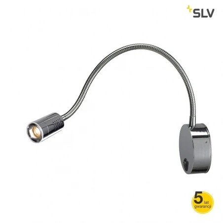 Kinkiety-zewnetrzne - chromowana lampka na ścianę z ciepłym światłem 1,9w 2700k dio flex 1002116 slv 