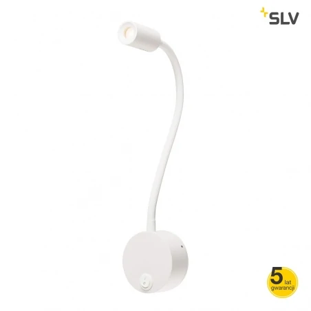 Kinkiety-do-salonu - lampka do czytania w kolorze białym 1,9w 3000k dio flex 1002118 slv 