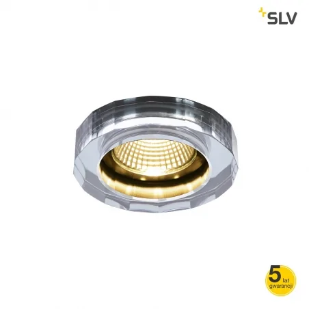 Oprawy-sufitowe - oprawa sufitowa chromowana 7,3w 1800-3000k 460lm crystal 1002120 slv 