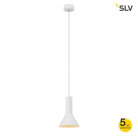 Lampy-sufitowe - biała lampa sufitowa wisząca 23w e27 phelia s 1002136 slv 