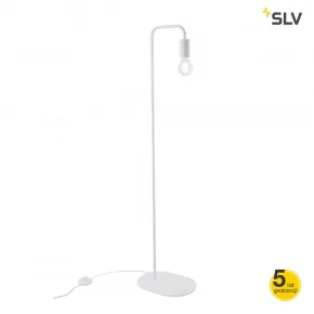 Lampy-stojace - biała lampa podłogowa o mocy 24w e27 fitu fl 1002145 slv 