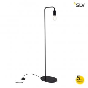 Lampy-stojace - czarna lampa podłogowa 24w e27 fitu fl 1002146 slv 