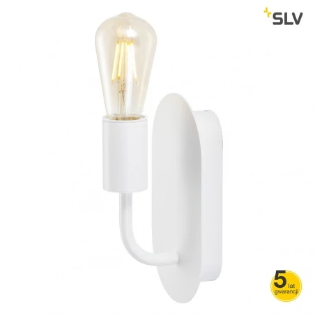 Kinkiety-do-salonu - kinkiet ścienny biały 24w e27 fitu wl 1002147 slv 