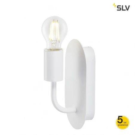 Kinkiety-do-salonu - kinkiet ścienny biały 24w e27 fitu wl 1002147 slv 