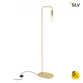 Lampy-stojace - lampa podłogowa mosiężna delikatny złoty e27 24w fitu fl 1002150 spotline