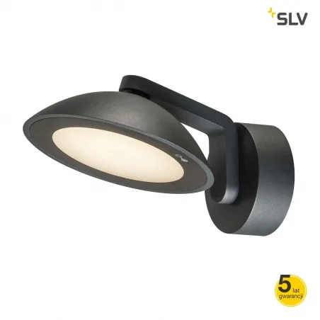 Kinkiety-zewnetrzne - kinkiet ścienny zewnętrzny antracyt 9,2w 3000k malu 1002155 slv 