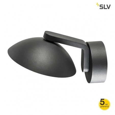 Kinkiety-zewnetrzne - kinkiet ścienny zewnętrzny antracyt 9,2w 3000k malu 1002155 slv 