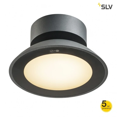 Oprawy-sufitowe - oprawa sufitowa w kolorze czarnym 9,2w 3000k malu cl 1002157 slv 