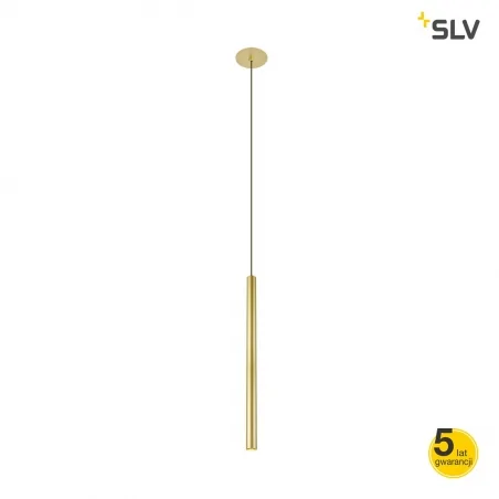 Lampy-sufitowe - lampa wisząca sufitowa mosiądz szczotkowany 7,5w 3000k 550lm helia 30 led 1002170 slv 