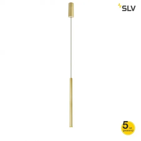 Lampy-sufitowe - lampa wisząca mosiężna 10w 3000k 550lm helia 30 led 1002172 slv 