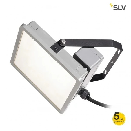 Naswietlacze-led - naświetlacz led przemysłowy lampa ścienna szara 45w 4000k almino 1002195 slv 