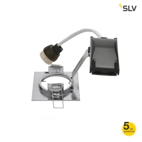 Oprawy-sufitowe - wpuszczane oczko sufitowe kwadrat chrom pika qpar51 slv 