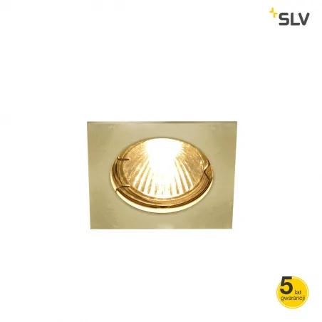 Oprawy-sufitowe - oprawa sufitowa pika qpar51 kwadratowa mosiężna slv 