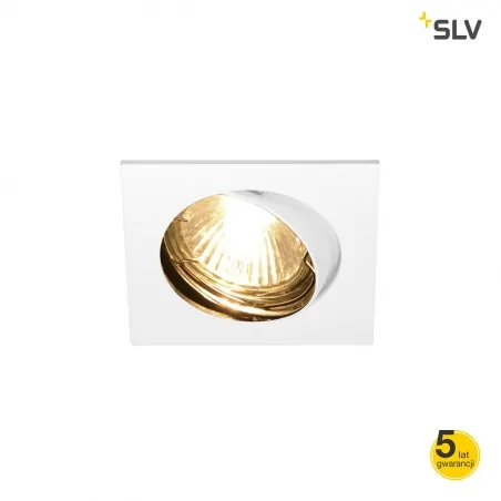 Oprawy-sufitowe - kwadratowa oprawa podtynkowa biała pika qpar51 slv 