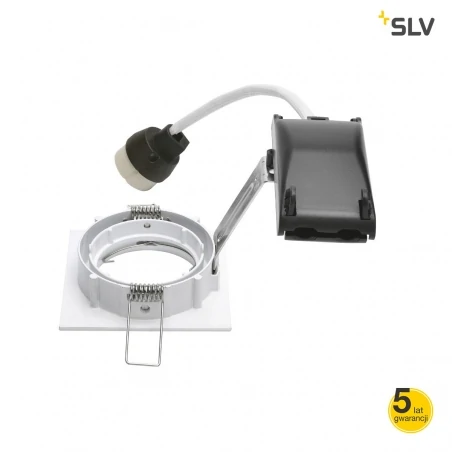 Oprawy-sufitowe - kwadratowa oprawa podtynkowa biała pika qpar51 slv 