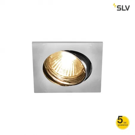 Oprawy-sufitowe - oprawa sufitowa kwadratowa pika qpar51 srebrnoszara slv 