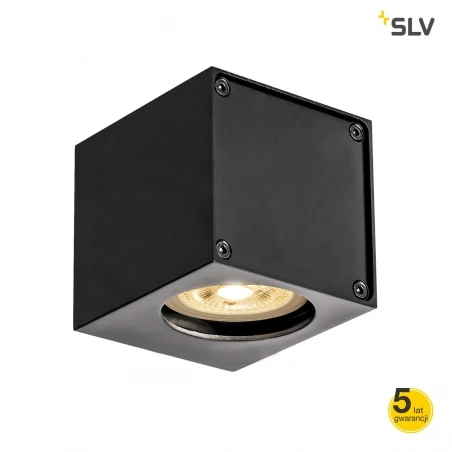 Oprawy-sufitowe - czarna oprawa sufitowa w nowoczesnym stylu 35w gu10 altra dice wl-1 1002212 slv 