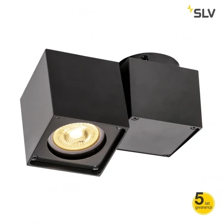 Oprawy-sufitowe - oprawa sufitowa o mocy 50w czarna altra dice spot 11002214 slv 