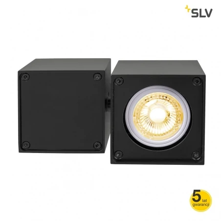 Oprawy-sufitowe - oprawa sufitowa o mocy 50w czarna altra dice spot 11002214 slv 