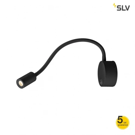 Kinkiety-do-salonu - kinkiet led czarny z ciepłą barwą światła 3000k 1,9w dio flex 1002431 slv 