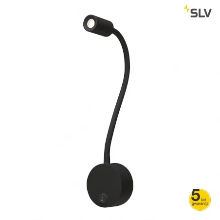 Kinkiety-do-salonu - kinkiet led czarny z ciepłą barwą światła 3000k 1,9w dio flex 1002431 slv 