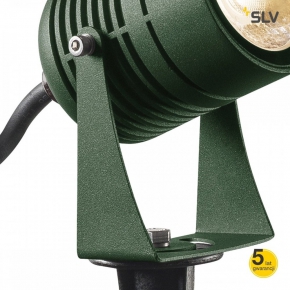 Lampy-ogrodowe-stojace - wbijana lampa ogrodowa w kolorze zielonym 6w 3000k ip55 spike 1002202 slv 