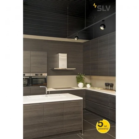 Oswietlenie-szynowe - lampa do szynoprzewodu wysokonapięciowego light eye 150 qpar111 czarna-chrom max 75w slv 