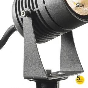 Lampy-ogrodowe-stojace - reflektor led ogrodowy wbijany antracyt 3000k 1002201 spike slv 