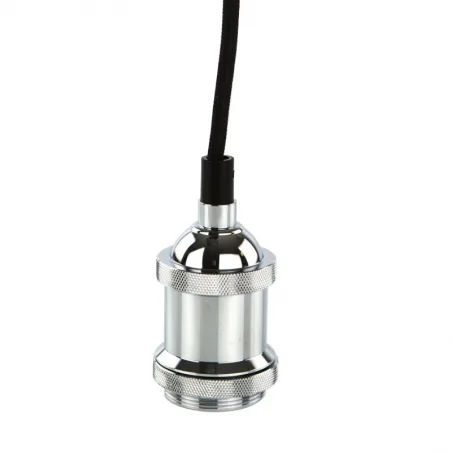 Lampy-sufitowe - lampa loftowa wisząca e27 nola chrom ds-m-002a 309037 polux 