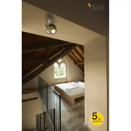 Lampy-sufitowe - oprawa ścienno-sufitowa light eye chrom gu10 max 75w slv 