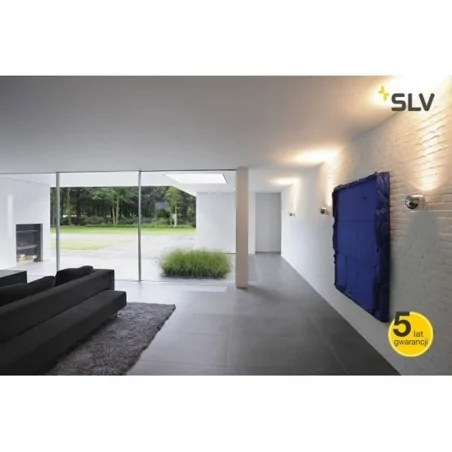 Kinkiety-do-salonu - kinkiet light eye ball chrom/biel gu10 max 75w slv 