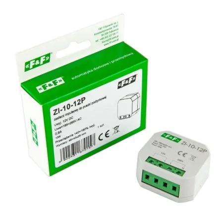 Zasilacze-led - zasilacz impulsowy led do puszki podtynkowej 12v zi-10-12p f&f 