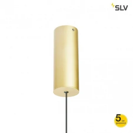 Lampy-sufitowe - lampa wisząca mosiężna 10w 3000k 550lm helia 30 led 1002172 slv 