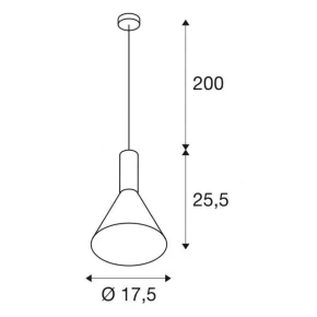 Lampy-sufitowe - biała lampa sufitowa wisząca 23w e27 phelia s 1002136 slv 