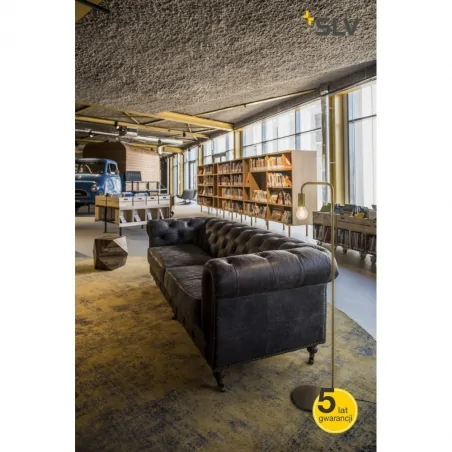 Lampy-stojace - lampa podłogowa mosiężna delikatny złoty e27 24w fitu fl 1002150 slv 