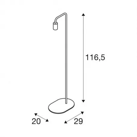 Lampy-stojace - lampa podłogowa mosiężna delikatny złoty e27 24w fitu fl 1002150 slv 
