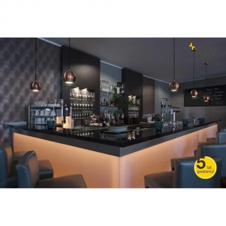 Lampy-sufitowe - wisząca lampa sufitowa light eye miedź gu10 max 75w slv 