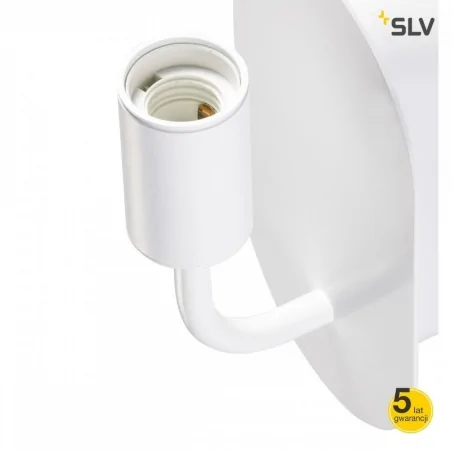 Kinkiety-do-salonu - kinkiet ścienny biały 24w e27 fitu wl 1002147 slv 