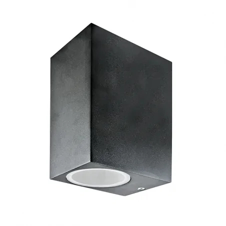 Kinkiety-ogrodowe - kinkiet ogrodowy podwójny boston czarny 2xgu10 303332 polux 