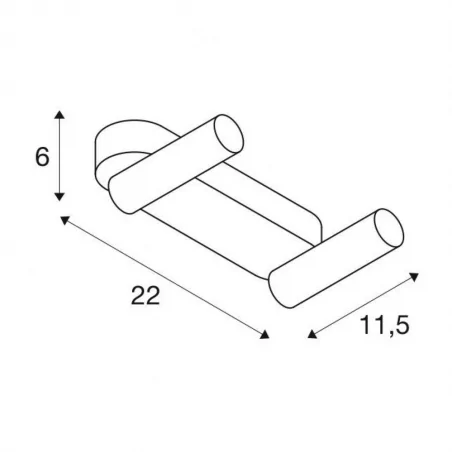 Kinkiety-do-salonu - złoty kinkiet ścienny podwójny 19w 3000k karpo 30 double 1002176 slv 