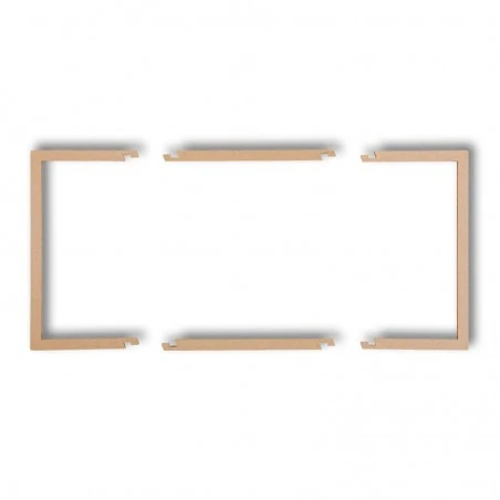 Osprzet-produkty-uzupelniajace - wypełniająca ramka podwójna złoty metalik 8drw-2 deco karlik 