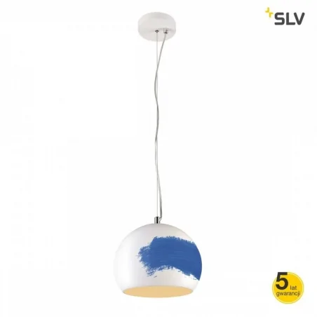 Lampy-sufitowe - lampa wisząca sufitowa biała 11w gx53 plastra 25 pd slv 