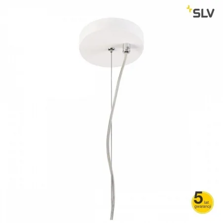 Lampy-sufitowe - lampa wisząca sufitowa biała 11w gx53 plastra 25 pd slv 