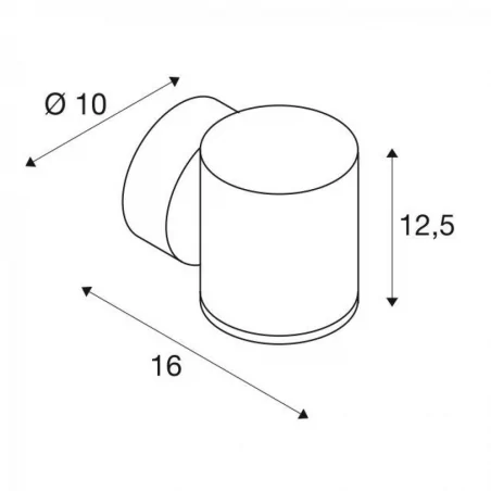 Kinkiety-zewnetrzne - kinkiet góra dół w kolorze białym 17w 3000k ip44 sitra up-down wl 1002041 slv 