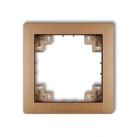 Osprzet-produkty-uzupelniajace - pośrednia ramka bez sitodruku złoty metalik 8drp deco karlik 