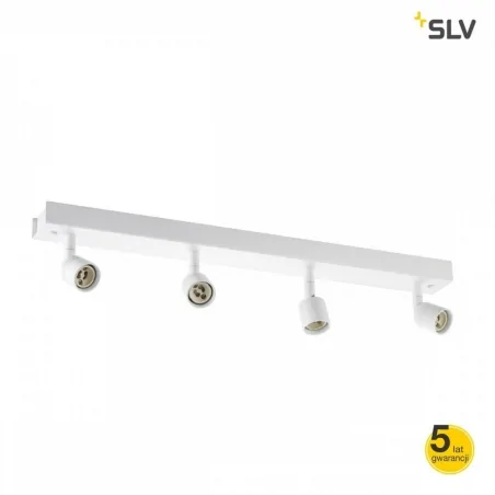 Lampy-sufitowe - ścienno-sufitowa lampa w kolorze białym 50w gu10 puri 4 1002030 slv 