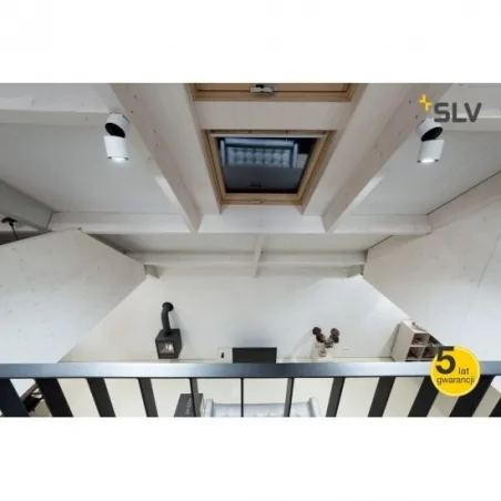 Oprawy-sufitowe - lampa sufitowa ruchoma okrągła biała supros 78 led 3000k 60° slv 