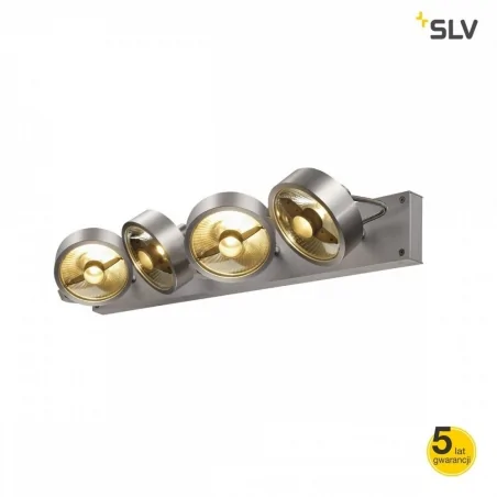 Lampy-sufitowe - oprawa sufitowa aluminium szczotkowane 75w gu10 kalu 4 1002025 slv 